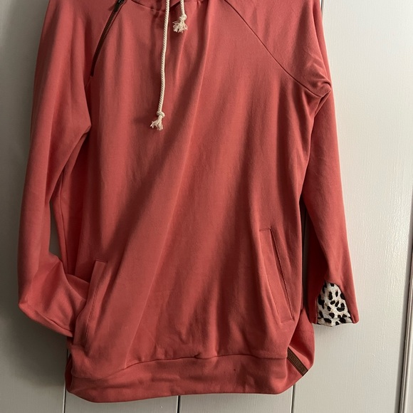 AMPERSAND AVE Tops - Ampersand 1/4 zip double hoodie xxl